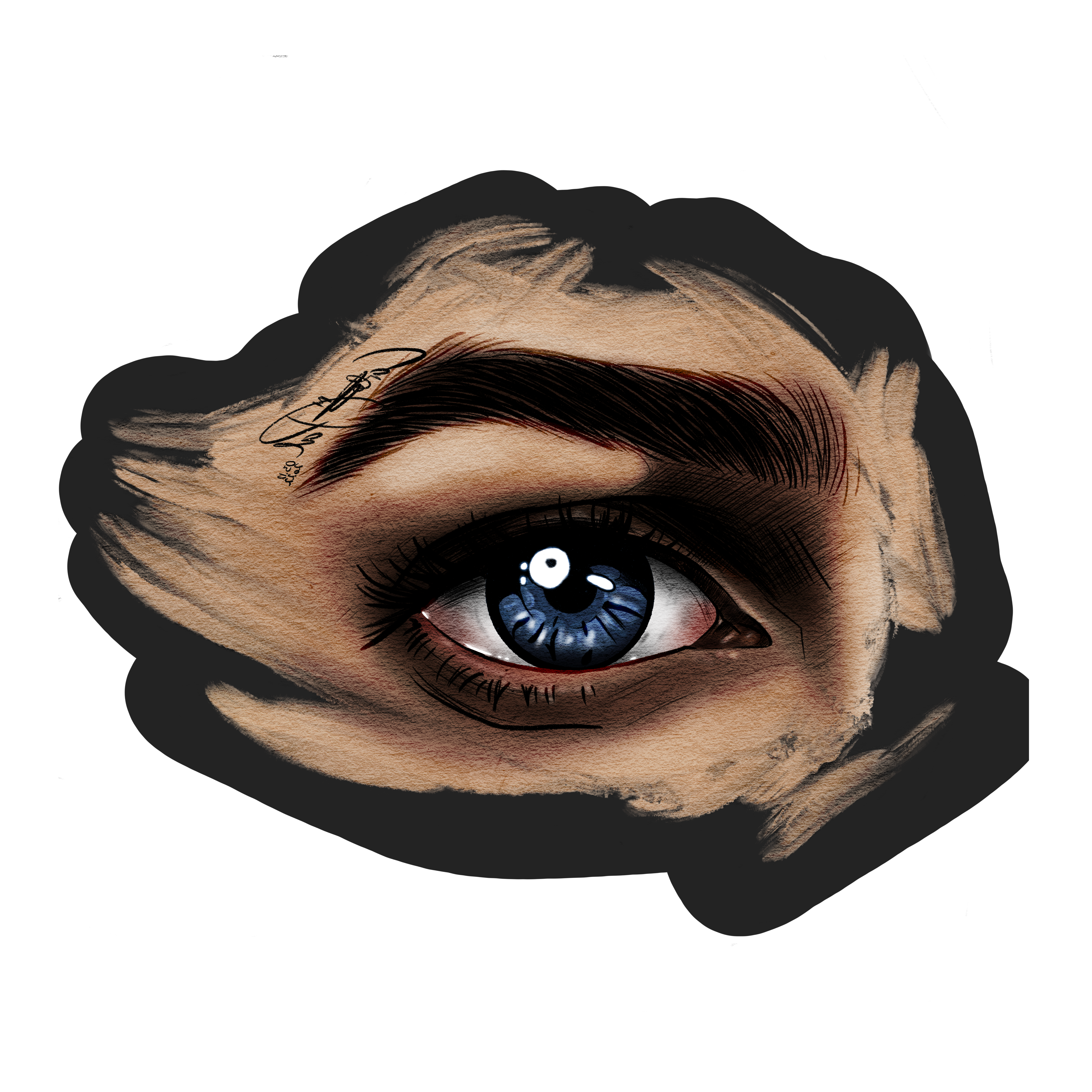 Blue Eyes - Sticker