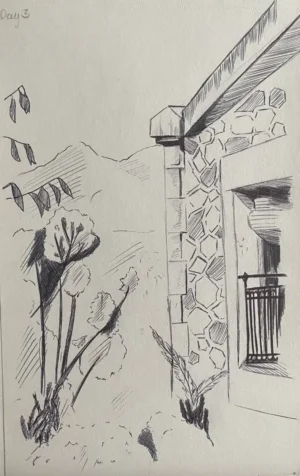 House Priorat balcony